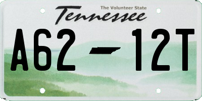 TN license plate A6212T