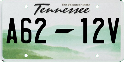 TN license plate A6212V