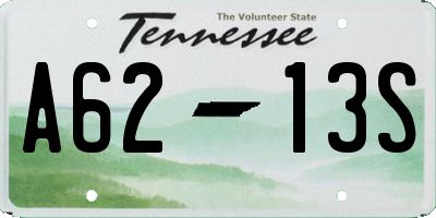 TN license plate A6213S