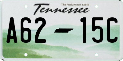 TN license plate A6215C