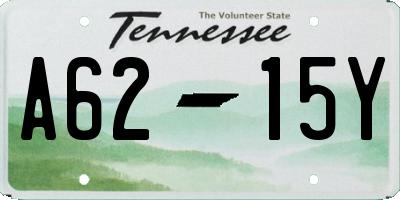 TN license plate A6215Y