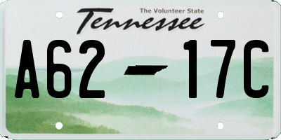 TN license plate A6217C