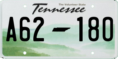 TN license plate A6218O