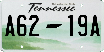 TN license plate A6219A