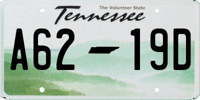 TN license plate A6219D