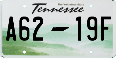 TN license plate A6219F