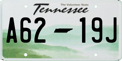 TN license plate A6219J