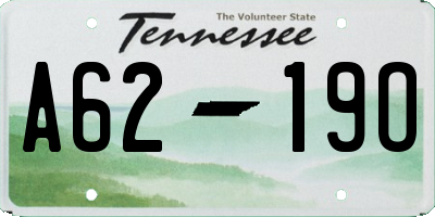 TN license plate A6219O
