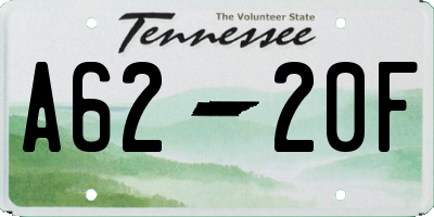 TN license plate A6220F