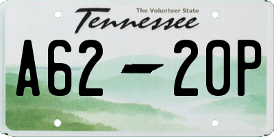 TN license plate A6220P