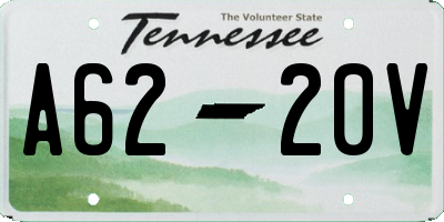 TN license plate A6220V