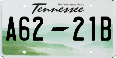 TN license plate A6221B