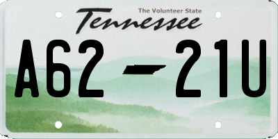 TN license plate A6221U