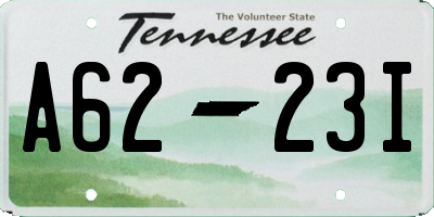 TN license plate A6223I