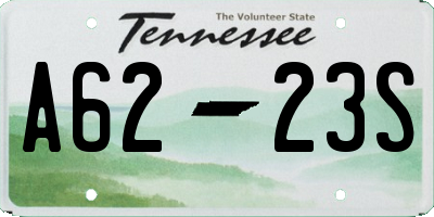 TN license plate A6223S