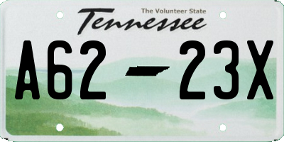 TN license plate A6223X