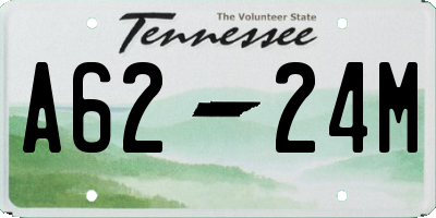 TN license plate A6224M