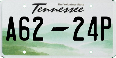 TN license plate A6224P