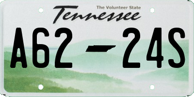 TN license plate A6224S