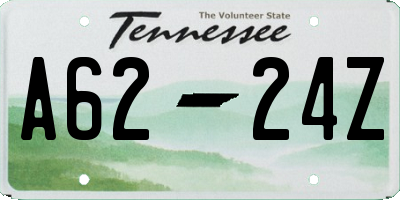 TN license plate A6224Z