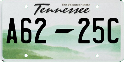 TN license plate A6225C