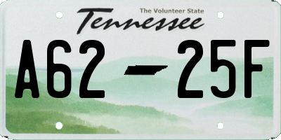 TN license plate A6225F