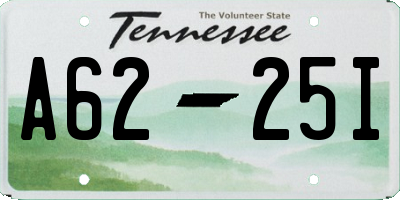 TN license plate A6225I
