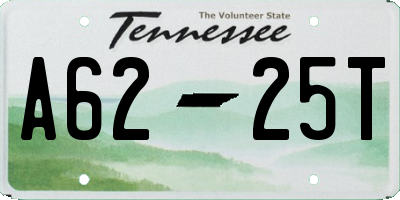 TN license plate A6225T