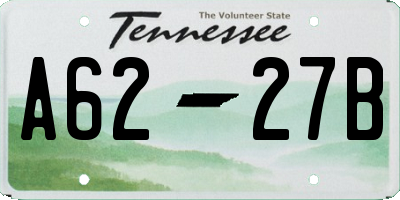 TN license plate A6227B
