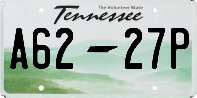 TN license plate A6227P