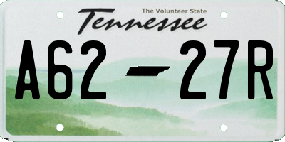 TN license plate A6227R
