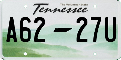 TN license plate A6227U