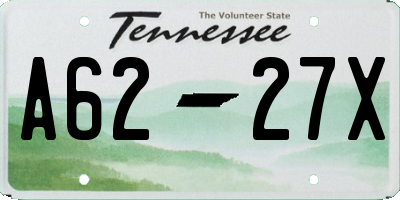 TN license plate A6227X