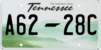 TN license plate A6228C