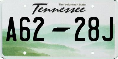 TN license plate A6228J