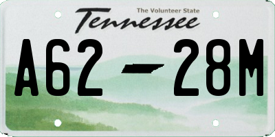 TN license plate A6228M