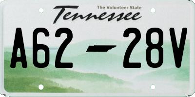 TN license plate A6228V