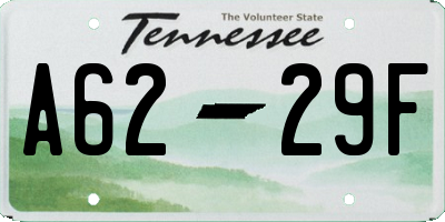 TN license plate A6229F