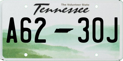 TN license plate A6230J