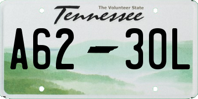 TN license plate A6230L