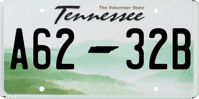 TN license plate A6232B