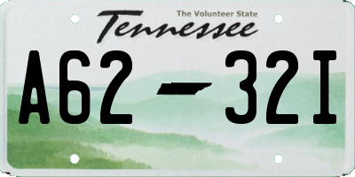 TN license plate A6232I