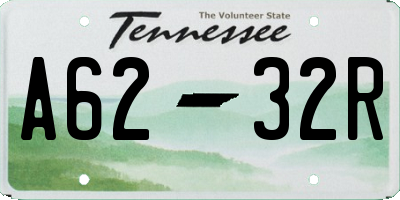 TN license plate A6232R