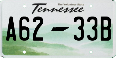 TN license plate A6233B