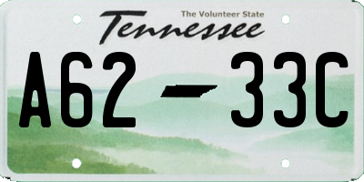TN license plate A6233C
