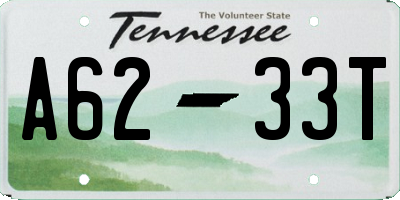 TN license plate A6233T