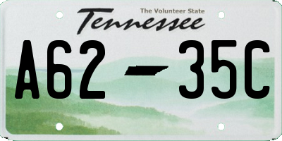 TN license plate A6235C