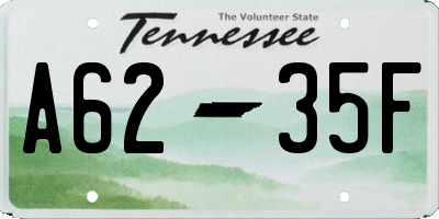 TN license plate A6235F