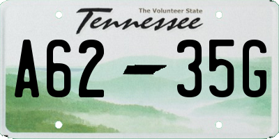 TN license plate A6235G