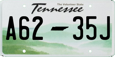 TN license plate A6235J